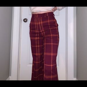 red & orange plaid pants from f21!